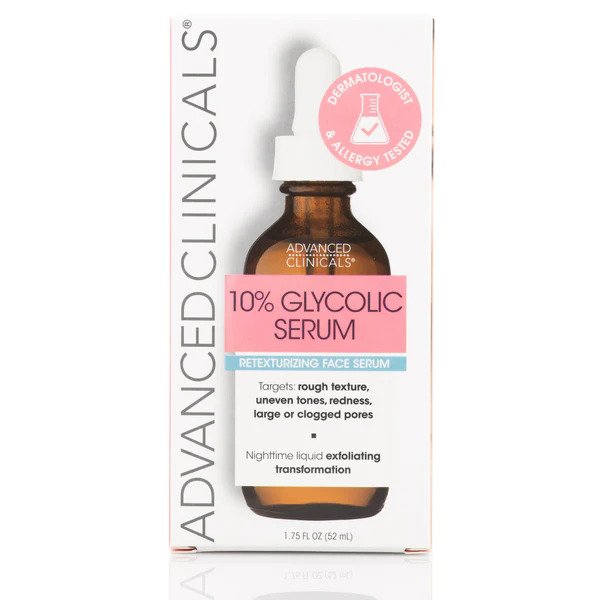 Advanced Clinicals 10% Glycolic Acid Serum 52ml