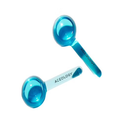 ACEOLOGY THE ORIGINAL BLUE ICE GLOBE FACIAL MASSAGER