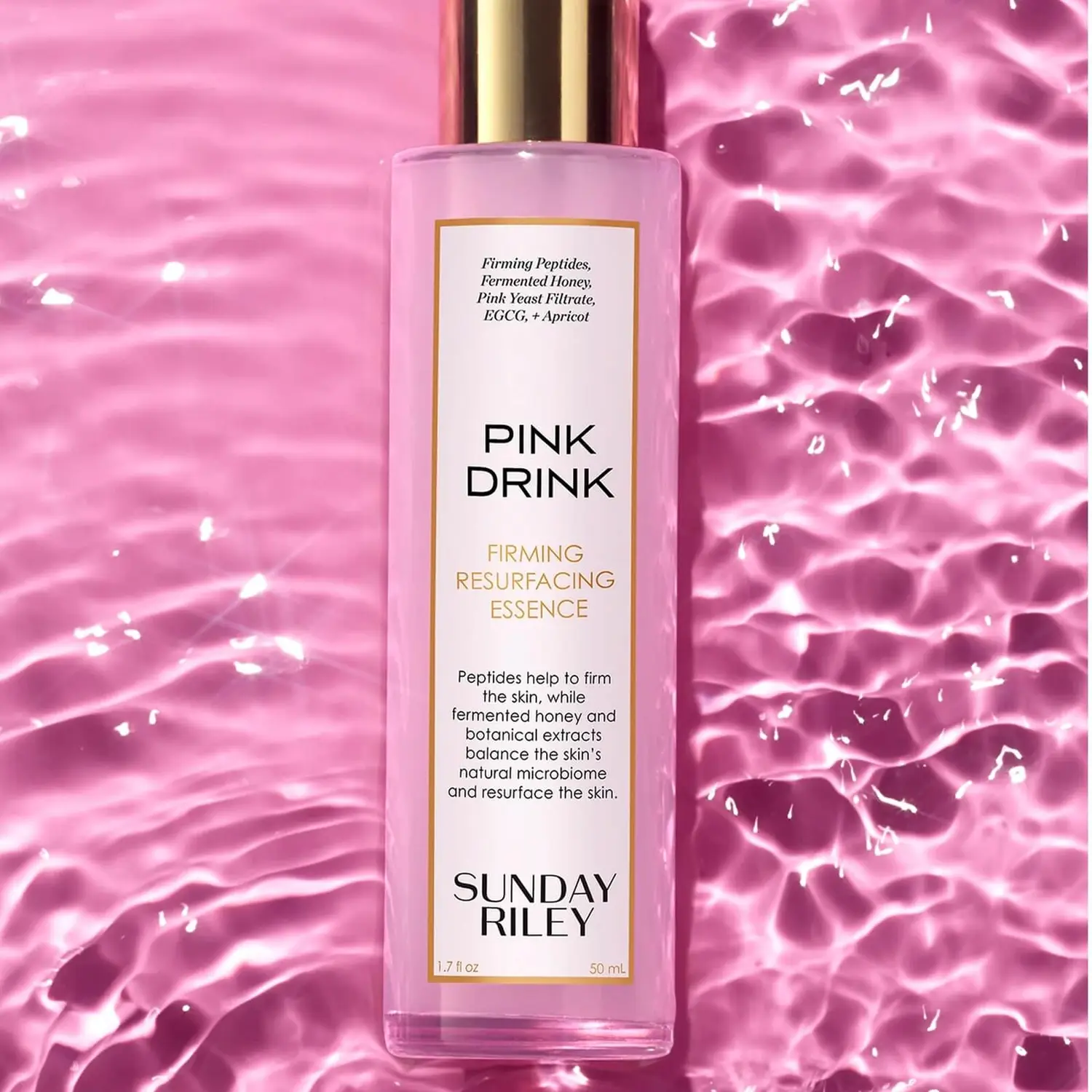 SUNDAY RILEY PINK DRINK FIRMING RESURFACING ESSENCE 50ML