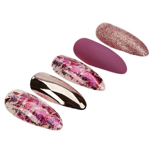 ARDELL, NAIL ADDICT PREMIUM ARTIFICIAL NAIL SET, CHROME PINK FOIL
