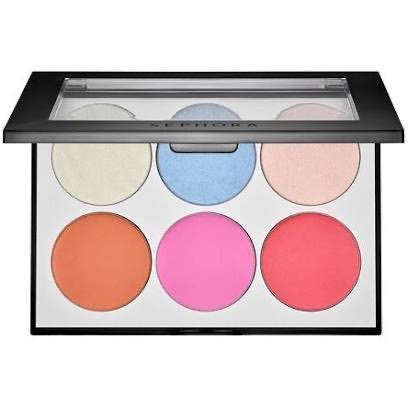 Sephora holographic face and cheek palette