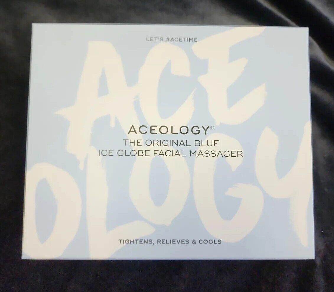 ACEOLOGY THE ORIGINAL BLUE ICE GLOBE FACIAL MASSAGER