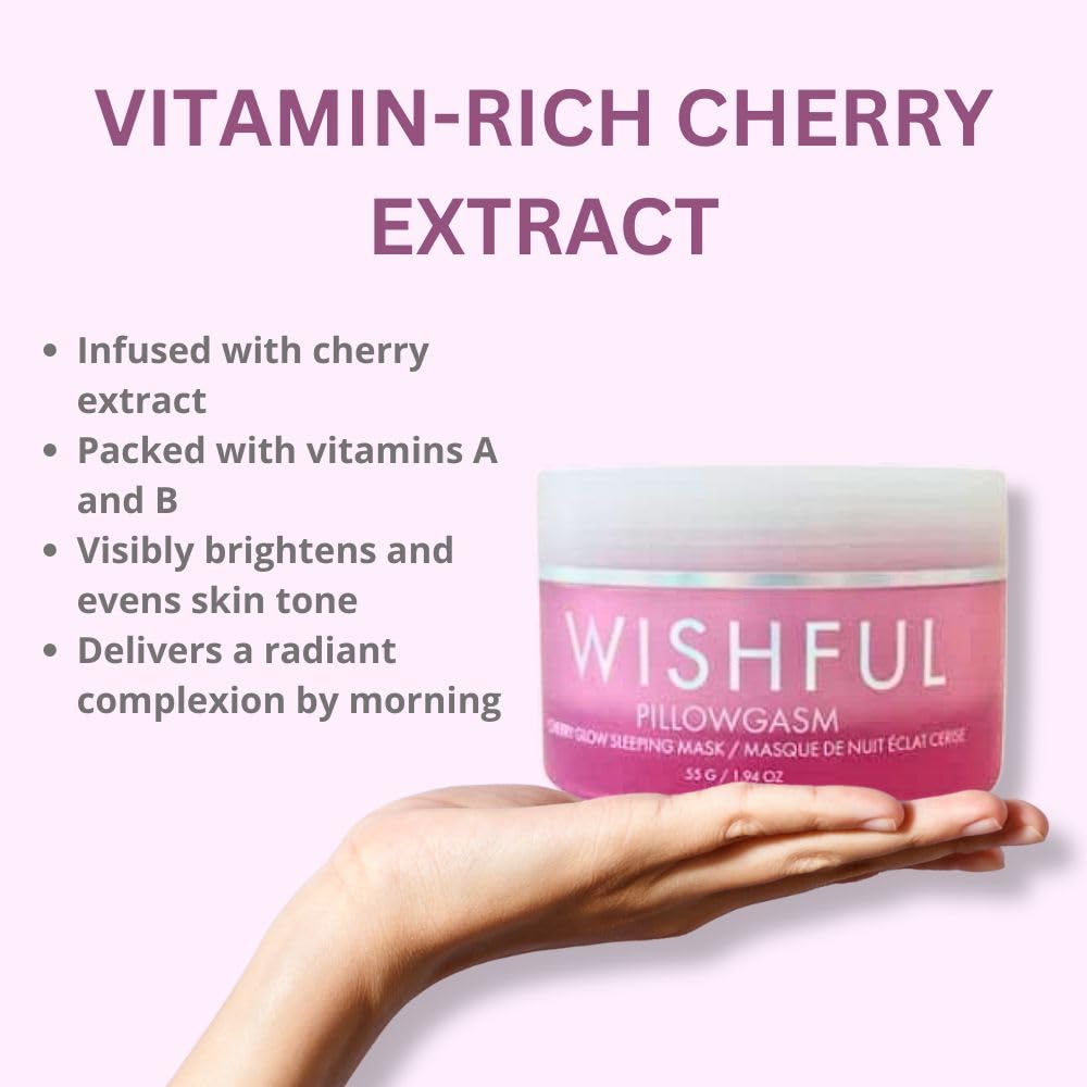Wishful Pillowgasm Vitamin Rich Cherry Glow Sleep Mask