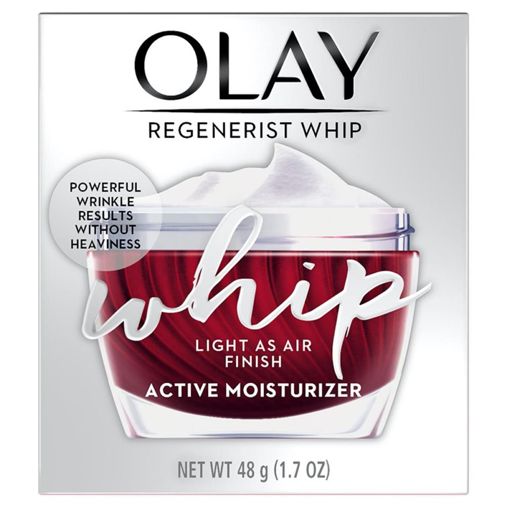 Olay Regenerist Whip Lightweight Face Moisturizer Without Greasiness with Hyaluronic Acid 48g