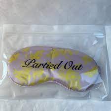 REFRESHMENTS Partied Out Sleep Mask Lavender Fizz Purple Yellow