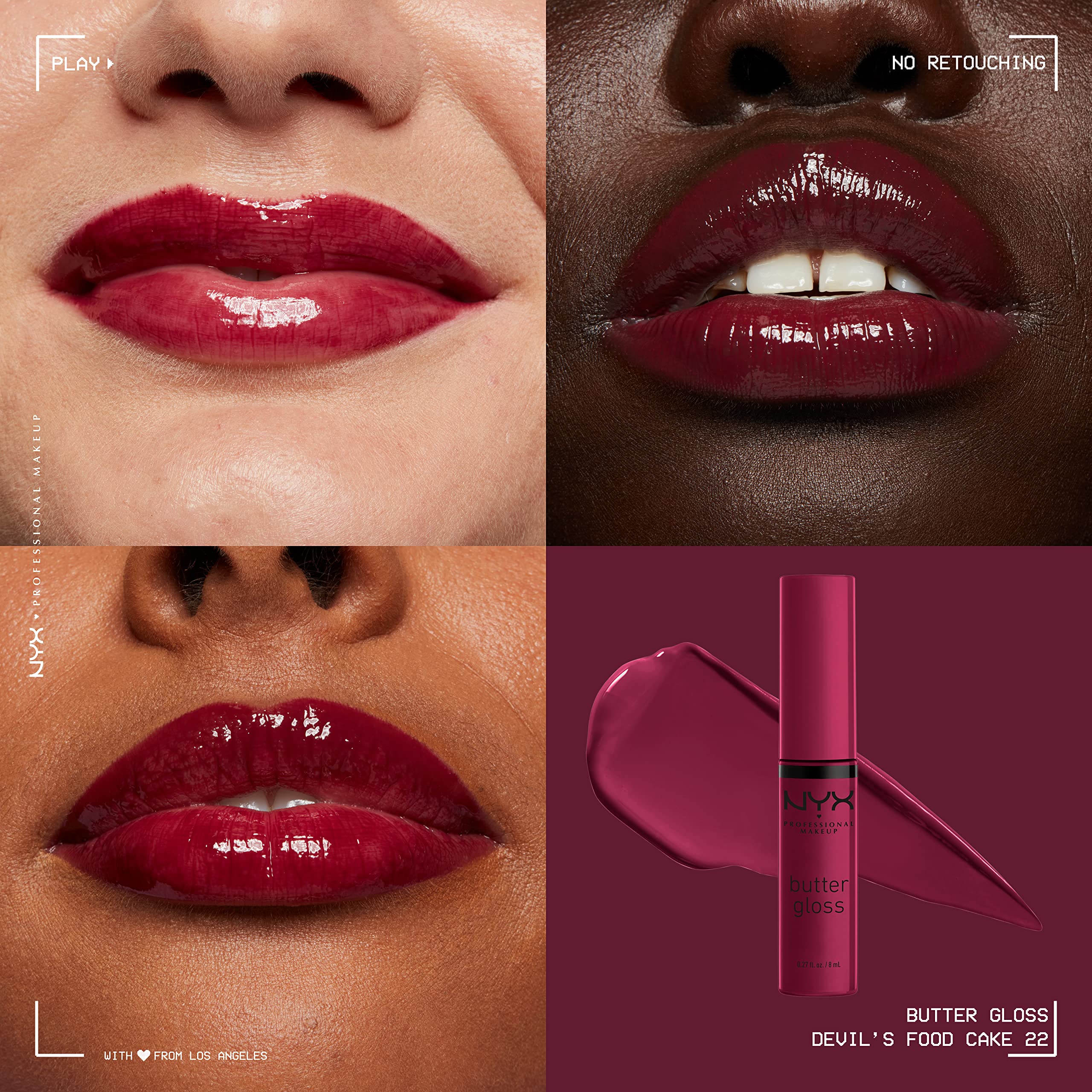 NYX BUTTER GLOSS devil's food cake