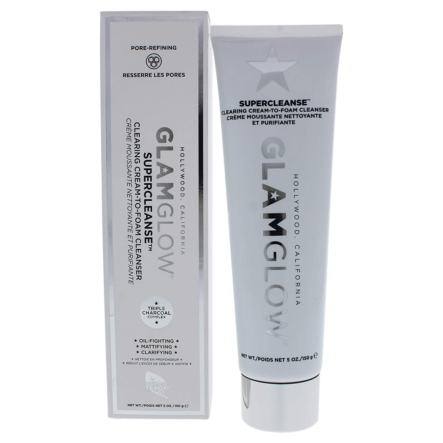 GLAM GLOW Clearing Cream-to-Foam Cleanser