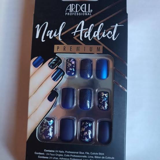 ARDELL, NAIL ADDICT PREMIUM ARTIFICIAL NAIL SET, MATTE BLUE